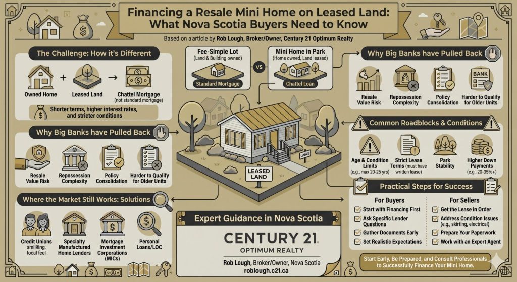 Mini Home Financing in Nova Scotia: How to Finance a Resale Mini Home on Leased Land